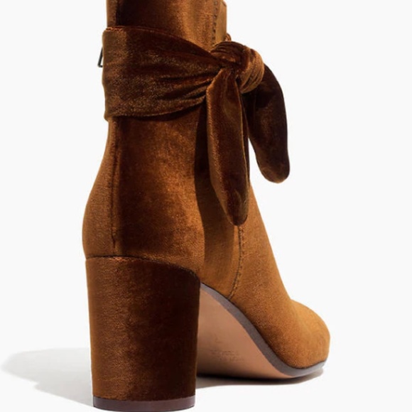 The Esme Bow Boot in Velvet - Picture 3 of 3